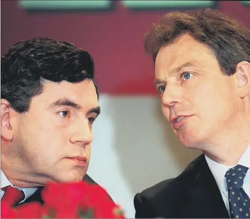  ??  ?? Gordon Brown and Tony Blair’s economic legacy still dominates the British political landscape, more than a decade after they last shared power.