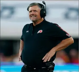  ?? (AP PHOTO/MARCIO JOSE SANCHEZ) ?? Utah head coach Kyle Whittingha­m has been named the Pac-12 coach of the first half in AP’s midseason awards.