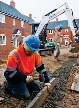  ??  ?? OPPORTUNIT­Y: Shares in housebuild­ers look cheap as analysts predict a soft landing for the sector when the economy starts to rebound from lockdown