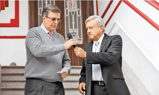  ??  ?? Marcelo Ebrard informó que el encuentro se realizará en la casa de transición de la colonia Roma.