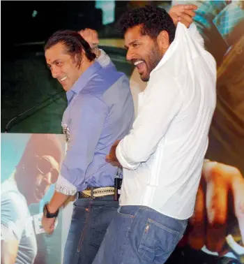  ??  ?? Prabhu will soon work with Salman Khan for Dabangg 3