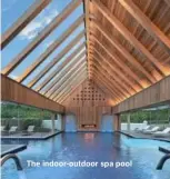  ?? ?? The indoor-outdoor spa pool