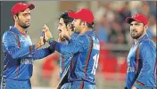  ?? AFP ?? ■ Afghanista­n defeated Bangladesh by one run in third T20.