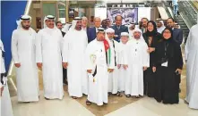  ?? ?? ■ Shaikh Ahmad Bin Saeed Al Maktoum, other senior officials and people of determinat­ion during the expo’s opening in Dubai on Tuesday.