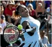  ??  ?? Former world No 1 Serena Williams.