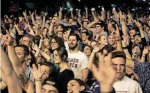  ??  ?? The main stage crowd at the 2018 Norman Music Festival.