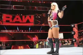  ?? WWE ?? Alexa Bliss defends her WWE women’s Raw title in Sunday’s Eliminatio­n Chamber.