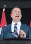  ?? MICHAEL BELL THE CANADIAN PRESS ?? Conservati­ve Leader Andrew Scheer says Jack Letts should remain locked up.