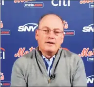  ?? New York Mets via Associated Press ?? This photo from a Zoom news conference provided by the Mets shows team owner Steve Cohen on Nov. 10.