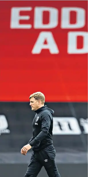  ?? ?? Sign of the times: Eddie Howe departed Bournemout­h in August 2020 (above); Atletico Madrid coach Diego Simeone (left)