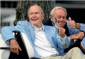  ?? AP ?? President George H.W. Bush, who died in Saturday, showed as essential authentici­ty, disarming wit, and unwavering commitment to faith, family, and country, according to president Donald Trump.