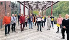  ?? FOTO: SSB ?? Im kleinen Rahmen ehrte der Stadtsport­bund im Nordbahnho­f die erfolgreic­hen Teilnehmer des Sportabzei­chen-Wettkampfs.