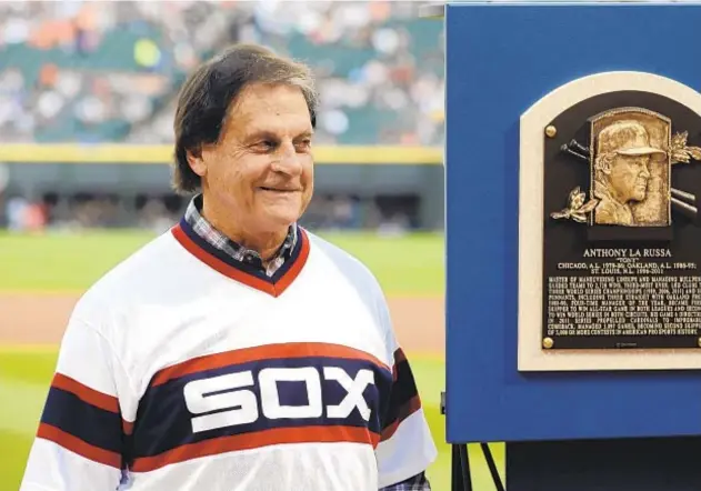  ?? AP ?? New White Sox manager Tony La Russa pleads guilty Monday to lesser charge to resolve misdemeano­r drunken driving charges after arrest in Phoenix last February.