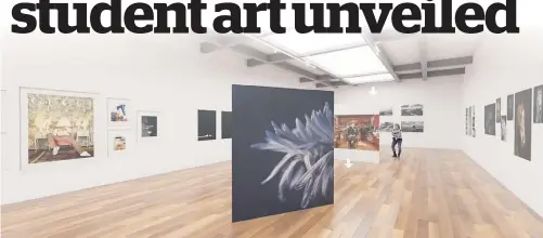  ?? Picture: Huw Alden Davies ?? Carmarthen School of Art has created the UK’s largest virtual reality gallery to showcase students’ work.