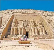  ?? JOHN DOWLING/CHICAGO TRIBUNE ?? More than 3,000 years old, the magnificen­t Abu Simbel was moved to its present site during the 1960s.