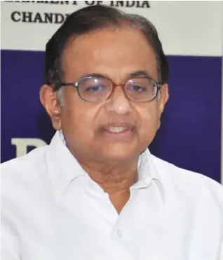  ??  ?? Former Finance Minister P. Chidamabar­am