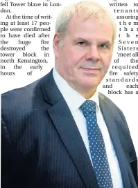  ??  ?? ●●Coun Richard Farnell has called on RBH to carry out safety checks on the Seven Sisters and written to new housing minister Alok Sharma