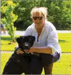  ??  ?? Debs Duffin Whitton from Campile with her dog Fergal at the JFK Arboretum.