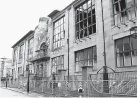  ?? Foto: D.N. ?? La Escuela de Arte de Glasgow tras el incendio de 2014.