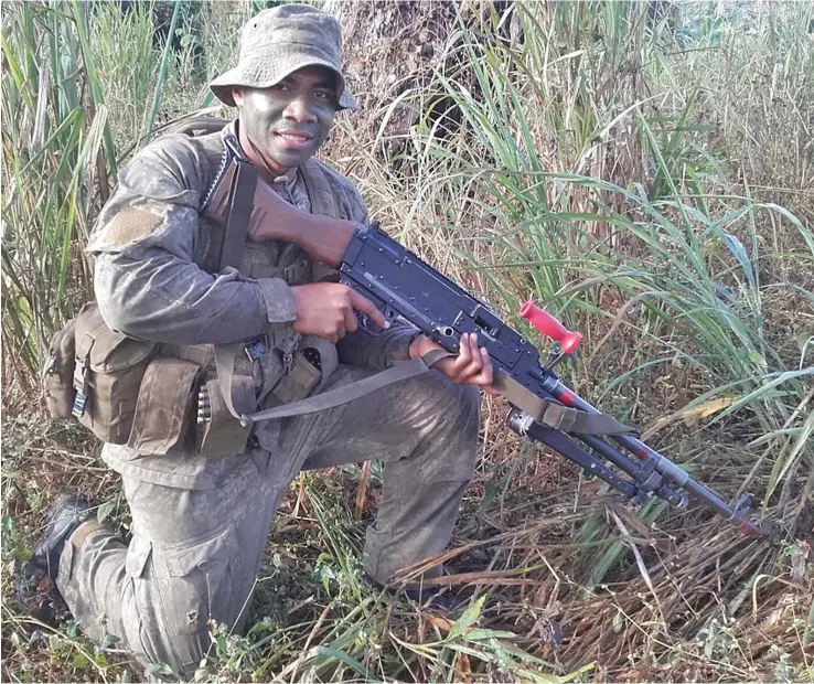  ?? Photo: New Zealand Defence Force ?? Officer Cadet Amania Kuru, from the Republic of Fiji Military Forces, is one of seven foreign Officer Cadets undertakin­g the rigorous 11-month officer training run by the New Zealand Army’s Officer Cadet School.