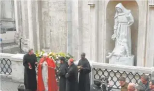  ?? // EFE ?? Bendición de la escultura de Santa Rafaela María, en el Vaticano, en 2010