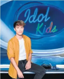  ?? MEDIASET ?? Carlos Marco en el plató del ‘talent’ infantil de Telecinco ‘Idol Kids’.