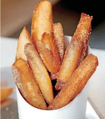  ??  ?? These are cinnamon sticks at Ur/Bun in Oklahoma City.