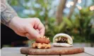  ?? Photograph: Eat Just/AFP/ Getty Images ?? Eat Just’s nugget, made from lab-grown chicken meat, at a restaurant in Singapore, 2020.