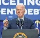  ?? KEVIN LAMARQUE/REUTERS FILE ?? As with his original plan, President Joe Biden’s new efforts to fulfill his 2020 campaign promise on student loans are bound to face legal and political hurdles.