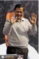  ?? — PRITAM
BANDYOPADH­YAY ?? Delhi chief minister Arvind Kejriwal during a function in New Delhi on Sunday.