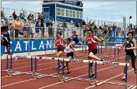  ?? Courtesy photo ?? The girls 60-meter hurdles at the annual Yuba County Junior High track and field meet in Wheatland.