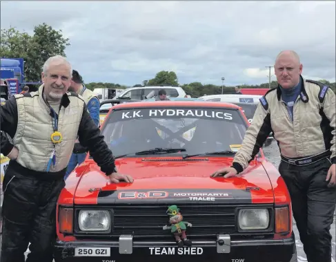  ?? Photo by Ray Corkery ?? Kerry crew PJ O'Dowd and John Young who took part in the Circuit of Munster Rally last Sunday in Limerick. After a long day over nine special stages PJ and John in their Talbot Sunbeam finished first in Class 18.