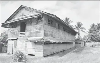  ?? (DPI photo) ?? One of the houses in the area known as ‘Camp Area’