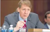  ?? RON SACHS/TNS 2016 ?? Former CFPB Director Richard Cordray hailed the appeals court’s ruling. “It’s a great day for America,” he said.