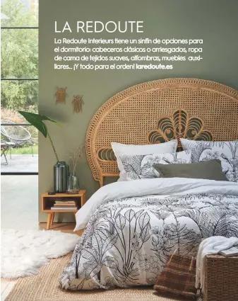  ??  ?? La Redoute Interieurs tiene un sinfín de opciones para el dormitorio: cabeceros clásicos o arriesgado­s, ropa de cama de tejidos suaves, alfombras, muebles auxiliares... ¡Y todo para el orden!