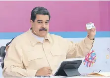  ?? |AFP ?? Nicolás Maduro anunció la creación de una moneda virtual