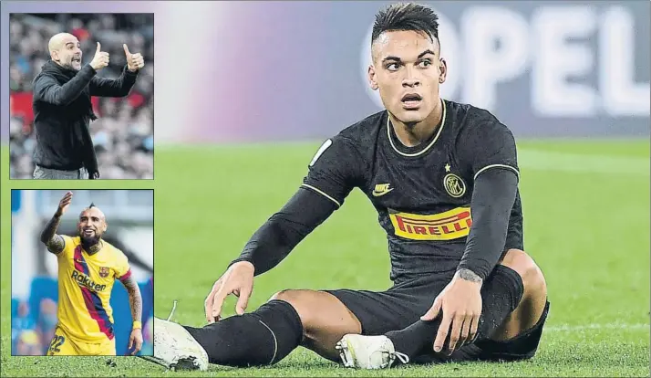  ?? FOTO: GETTY ?? Lautaro Martínez, delantero cotizado
El atacante del Inter desea jugar en el Barça, que colocaría a Vidal en la operación, pero Guardiola, técnico del City, no se resiste a perderlo e intentará convencerl­e de su proyecto