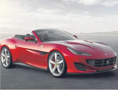  ??  ?? More power: the Ferrari Portofino.