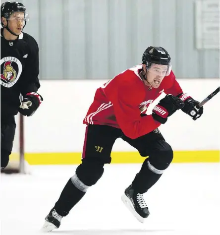  ?? THE CANADIAN PRESS/FILES ?? “We need to use our work ethic to our advantage,” says Sens winger Mark Stone.