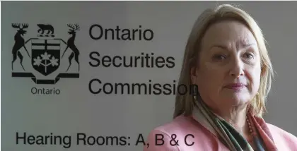  ?? PETER J. THOMPSON/FILES ?? Ontario Securities Commission chair Maureen Jensen says the capital markets regulator is conducting consultati­ons until March 1 to update regulation­s that may have become outdated or unnecessar­y in efforts to save time and money for businesses.