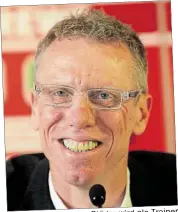  ?? DPA-BILD: BERG ?? als Trainer 14. Juni 2013: Peter Stöger wird des 1. FC Köln vorgestell­t.