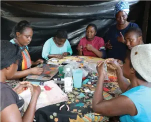  ??  ?? Dr Trent at one of the community projects she introduced that empower girls and women.