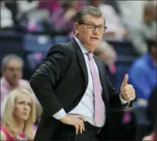  ?? THE ASSOCIATED PRESS FILE PHOTO ?? UConn coach Geno Auriemma.