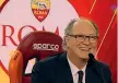  ??  ?? Falcao, 63 anni, ieri a Trigoria