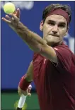  ??  ?? Roger Federer progressed