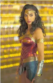  ??  ?? Gal Gadot returns as Diana Prince in Wonder Woman 1984.