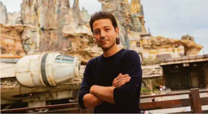  ?? Abigail Nilsson / Disneyland Resort via Getty Images ?? Mexican actor Diego Luna returns to star as Cassian Andor, the Rebellion spy, in the Disney+ prequel “Andor,” the latest chapter in the “Star Wars” franchise.