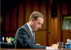  ?? AP ?? Documents seized by the British Parliament, some of them from Facebook chief executive Mark Zuckerberg, appear to show Facebook trading access to user data in exchange for advertisin­g buys and other concession­s.