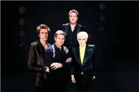  ??  ?? Duran Duran ... (clockwise from left) John Taylor, Simon Le Bon, Nick Rhodes, Roger Taylor. Photograph: Nefer Suvio