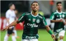  ??  ?? Gabriel Jesus will be rooting for his former club, Palmeiras, on Saturday. Photograph: Brazil Photo Press/CON/Getty Images